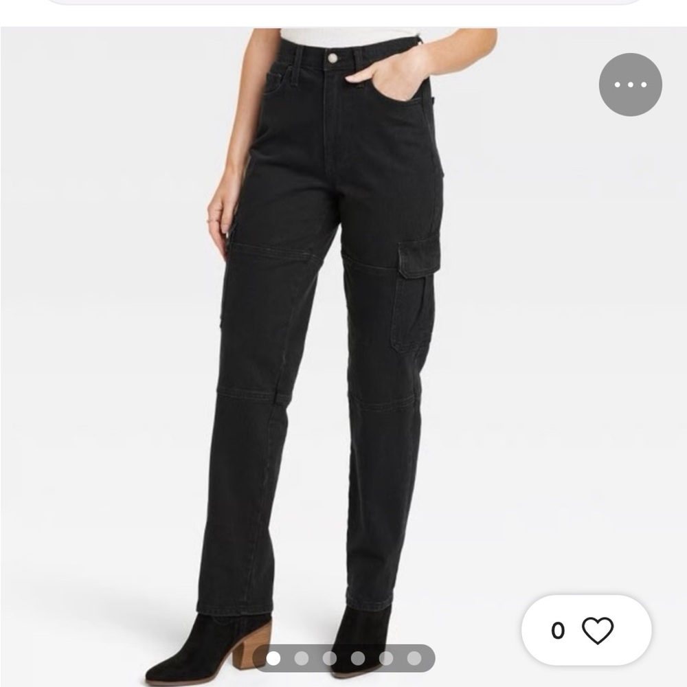 Universal Threads Black High Rise 90s Straight Leg Jeans-0L